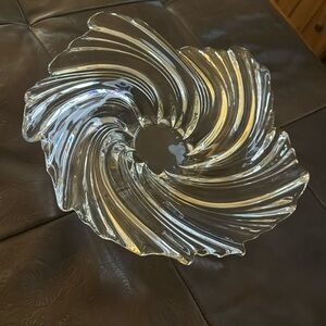 Glass serving dish/ decorative bowl
